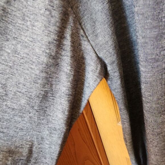 Liz Claiborne Women's Navy Mélange 3/4 Sleeve V Neck Shirt Size 1X Stripes NWT - Picture 6 of 11